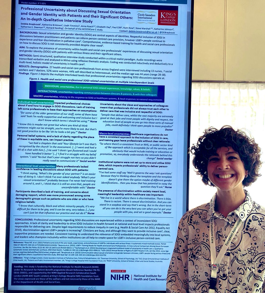 Debbie Braybrook (she/her) (@debraybrook) on Twitter photo Me, playing it cool next to my poster at #EAPC2023 <a href="/ACCESSCare_CSI/">ACCESSCare Research: better care for LGBT+ people</a> ππ¬π« Me, playing it cool next to my poster at #EAPC2023 <a href="/ACCESSCare_CSI/">ACCESSCare Research: better care for LGBT+ people</a> ππ¬π«