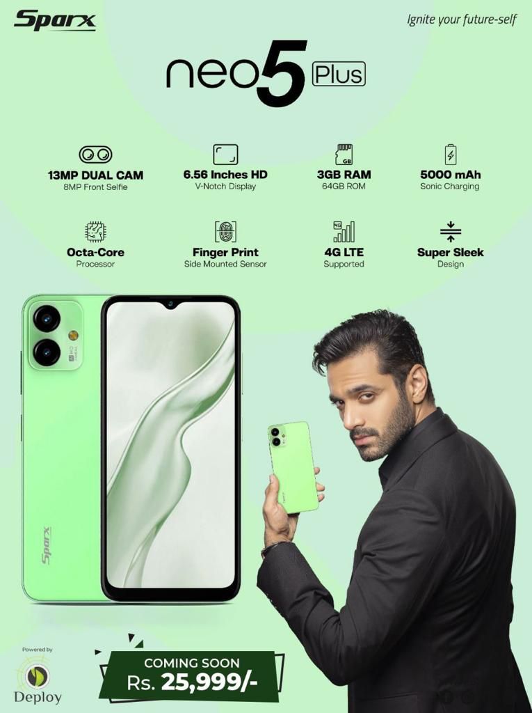 SparX Neo 5 Plus Available in market

#sparx #sparxmobile #sparxsmartphones #smartphone #neo5plus #sparxneo5plus #mobileprice #pricelist #newmodel