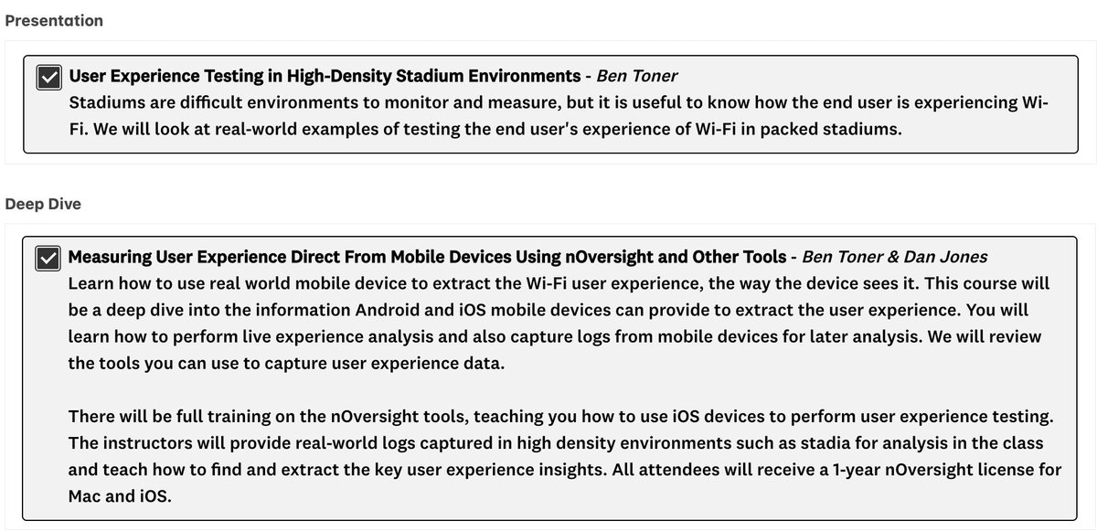 Want to learn how to troubleshoot #wifi from normal devices in the field? choose my #WLPC Prague talk and deep dive to learn more and enhance your Wi-Fi troubleshooting skills.

Deep dive attendees get a 1 year <a href="/nOversightApp/">nOversight</a> license too :)

wlanpros.com/vote