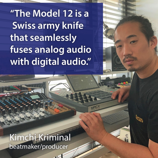From theater productions to mixtapes, TASCAM's Model 12 is Kimchi Kriminal's go-to tool for all his hip-hop production needs. Find out why this versatile audio mixer is his secret weapon tascam.com/us/product/mod…

#TASCAM #hiphop #beats #musicproduction #digitalmixer #recording