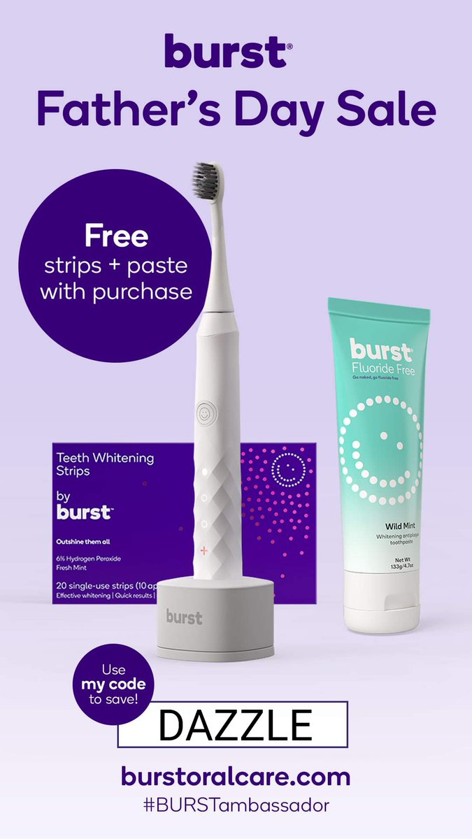 Danielle_RDH's tweet photo. Deal 📆  ending very soon!!!

BURST brush, strips &amp; paste 🟰$29.99  

BURST  water flosser, strips &amp; paste 🟰 $29.99

🙃🥳🙃 Use promo code DAZZLE 

Retail: $109.97. 🚨‼️Sale: $29.99
https://t.co/7i7HQhA5d7 

#BURSTambassador #deal #discount #dental https://t.co/rqkjoDMy6I