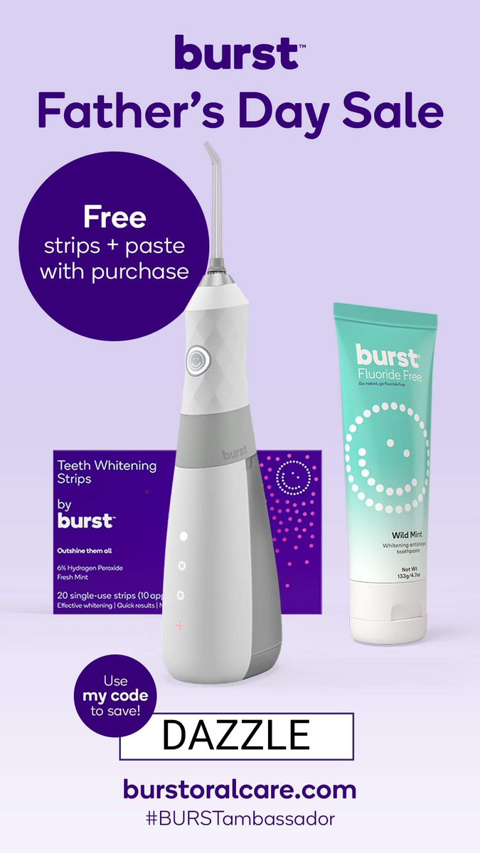 Danielle_RDH's tweet photo. Deal 📆  ending very soon!!!

BURST brush, strips &amp; paste 🟰$29.99  

BURST  water flosser, strips &amp; paste 🟰 $29.99

🙃🥳🙃 Use promo code DAZZLE 

Retail: $109.97. 🚨‼️Sale: $29.99
https://t.co/7i7HQhA5d7 

#BURSTambassador #deal #discount #dental https://t.co/rqkjoDMy6I