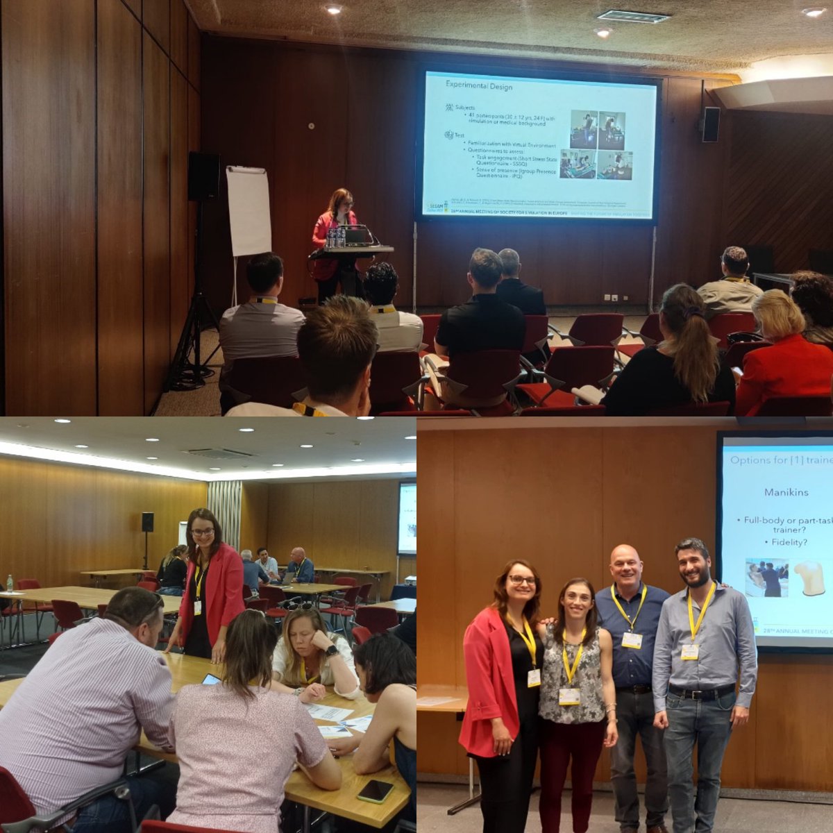 Late shots from day 1 at #sesam2023!So many things happened! <a href="/MaraCoduri/">Mara Coduri</a> presented our work on #MixedReality and #traumamanagement. I had the privilege to chair a very active session on #newtechnologies, and with <a href="/andrea_cala90/">Andrea Calandrino</a> we presented a #workshop on #simulator selection!
