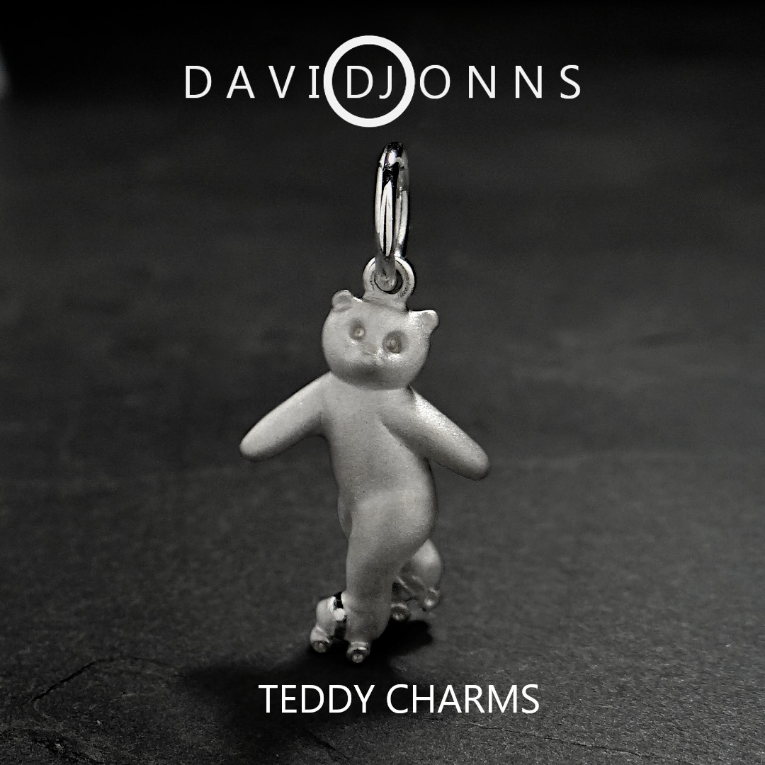 Sterling silver Teddy charms. Miniature fun #Silver #jewelry #benchjeweler #goldsmith #bling #jewelerymaking #jewelrymaker #jewelrydesigner #jewelryrepair