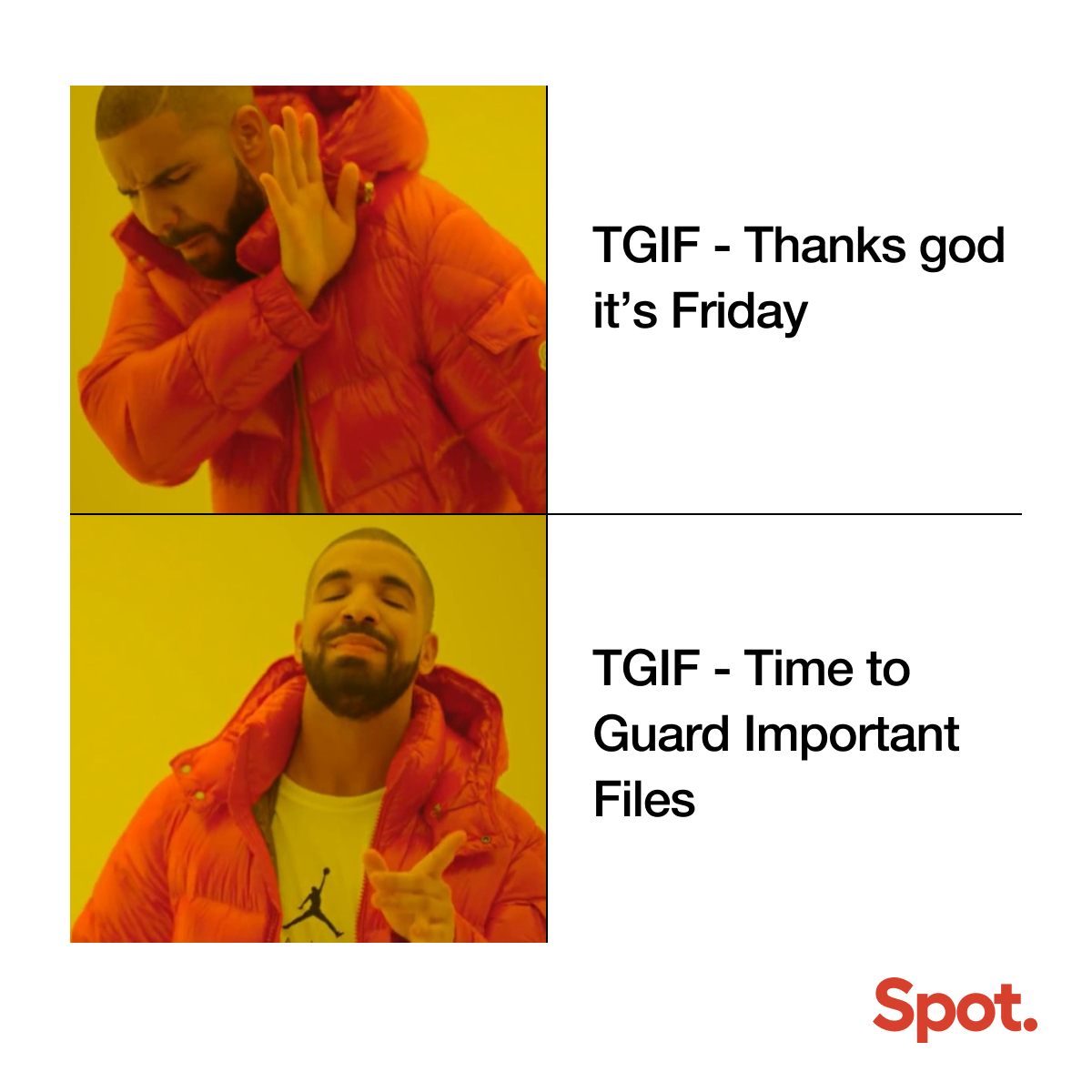 SpotTheBug's tweet photo. Cyber Fri-Yay!

#cybersecurity  #TGIF  #Memes  #memesdaily   #digitalsecurity  #digitalprotection #cyberdefense #CyberSecurityAwareness #spotonhumour https://t.co/kIAt2LmcwI