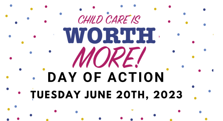 Join us on Tuesday June 20 to demand action on the workforce crisis and tell @fordnation that child care is worth MORE! Children deserve high quality child care that can only be achieved with sufficient, stable funding. See here childcareontario.org/worth_more #WorthMore #OntEd