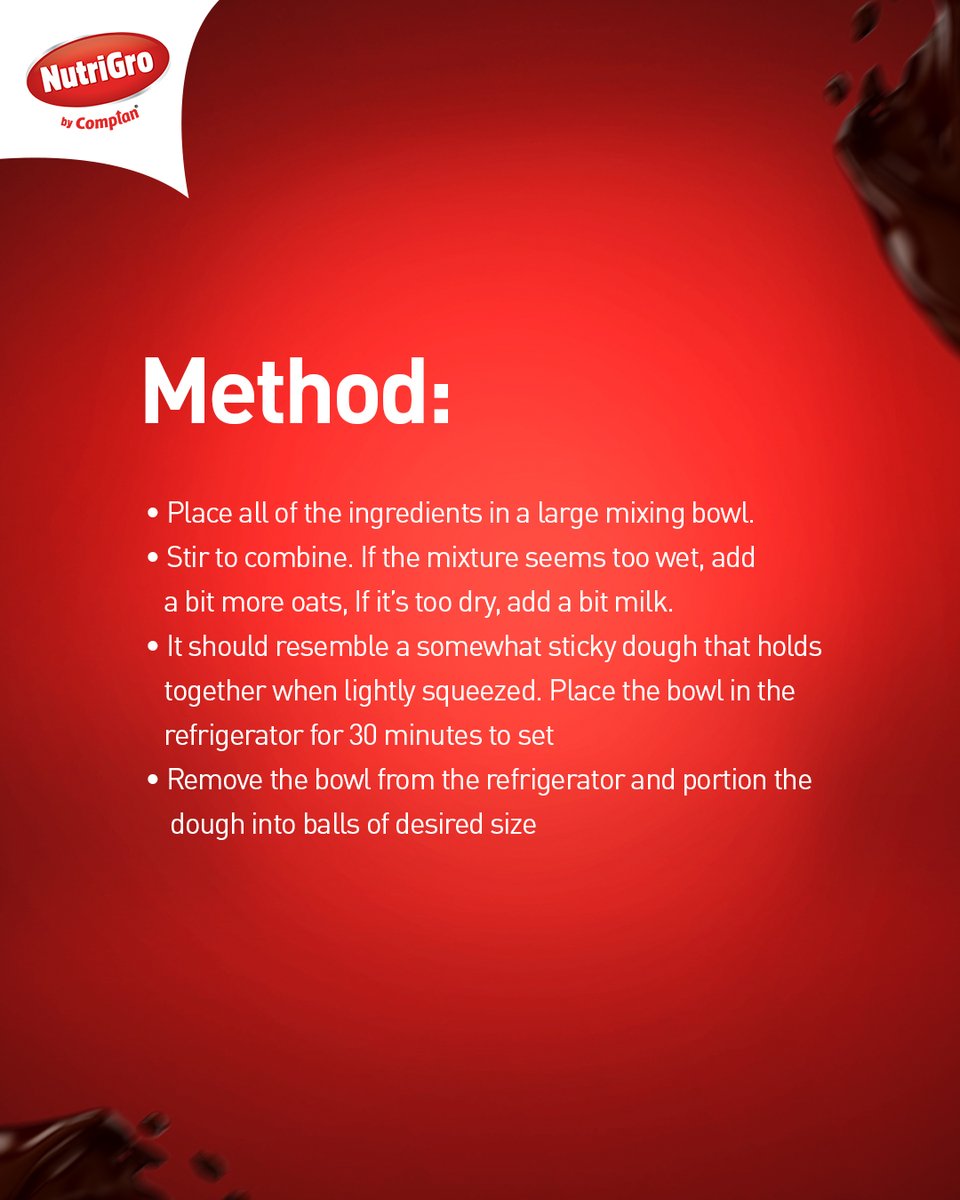 NutrigroComplan's tweet image. Satisfy your chocolate cravings with
Complan NutriGro chocolate protein.

Try now!

#FlavourfulFun #NoCompromise #complan #nutririon
#growth #kids #parents #parenting #healthylifestyle
#proteins #health #immune #bones #complannutrigro
#children #healthyfood #healthyrecipes #milk