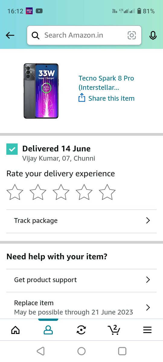 VijayPyare's tweet photo. Is this OTP based secured delivery... before two days of actual delivery date...item status was 'Delivered'....what would happen if I didn't go to the courier office...to get my parcel...How it is possible without OTP https://t.co/Lxt80i4Wzy https://t.co/wFuoSwytsm