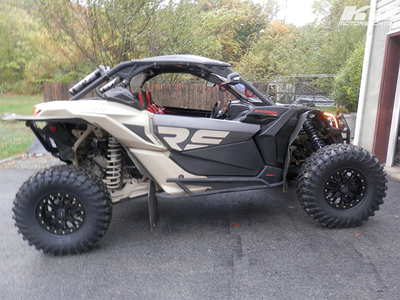 Flaunt Your Ride Friday! Eric's Can-Am Maverick X3 looks great. He's running 32' System 3 XC450 tires on 15' System 3 SB-4 Beadlock wheels in a Matte Black finish. bit.ly/3oY09JJ #kjmotorsports #system3offroad #canammaverickx3 #maverickx3