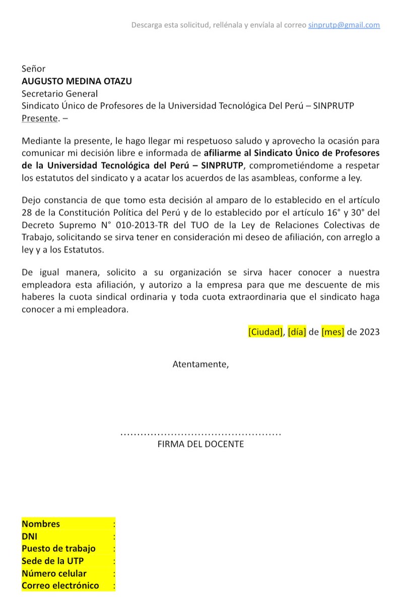 sinprutp's tweet photo. 🔊 #INVITACIÓN Frente a la injusticia y a la arbitrariedad, una creciente ola de docentes de la UTP se está uniendo a nuestro sindicato. Para afiliarte al SINPRUTP, llena este documento: https://t.co/5t8HUu83aX y envíalo a sinprutp@gmail.com

#UTP #sindicato #docentes #SINPRUTP https://t.co/syaqP3G6pF