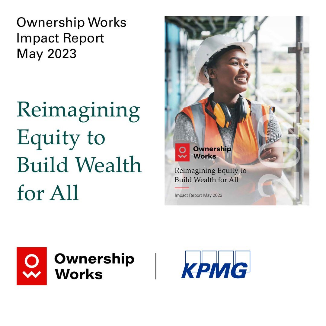 I am thrilled to share the 2023 <a href="/OwnershipWorks/">Ownership Works</a> Impact Report! Through this partnership, we support their mission to generate $20B of wealth for workers &amp; create hundreds of thousands of new employee-owners by 2030. rb.gy/xdn0x