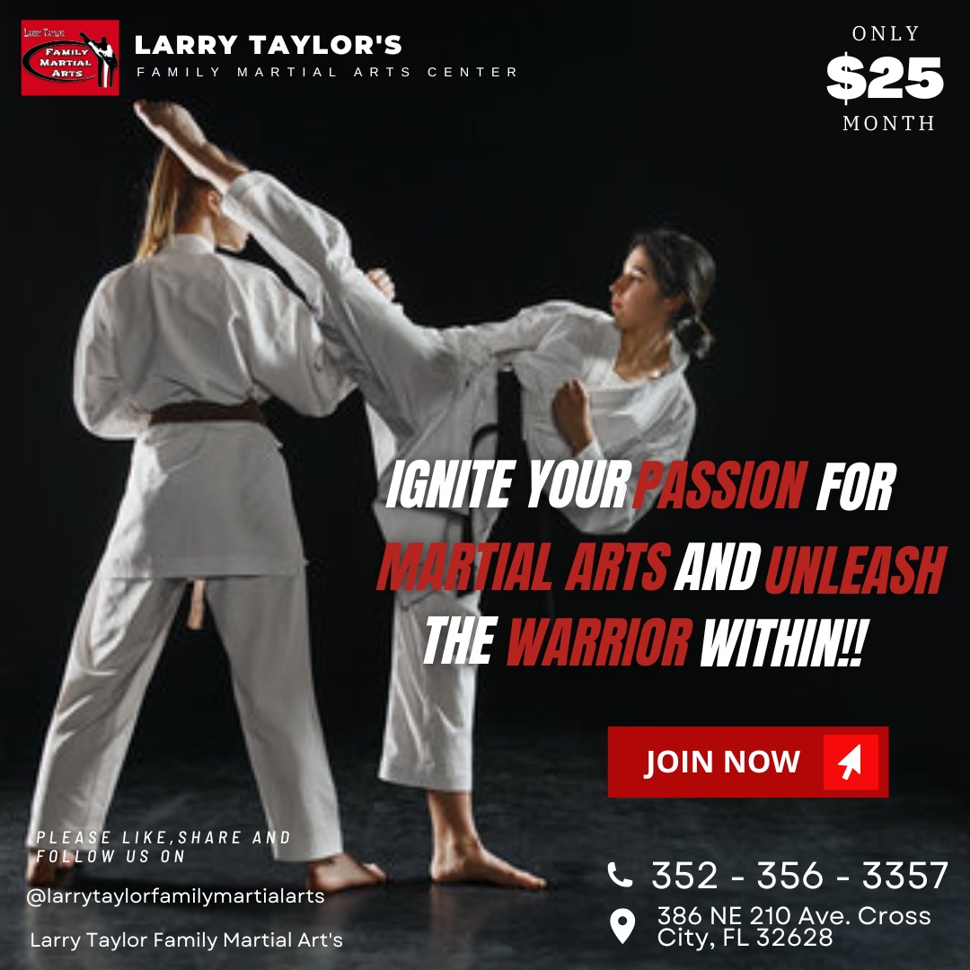 Ignite your passion for martial arts and let it fuel your journey of self-discovery, personal growth, and unwavering confidence.

#MartialArtsCommunity #JourneyToMastery #TrainWithPurpose #UnleashYourPotential #SupportAndInspire #TogetherWeGrow