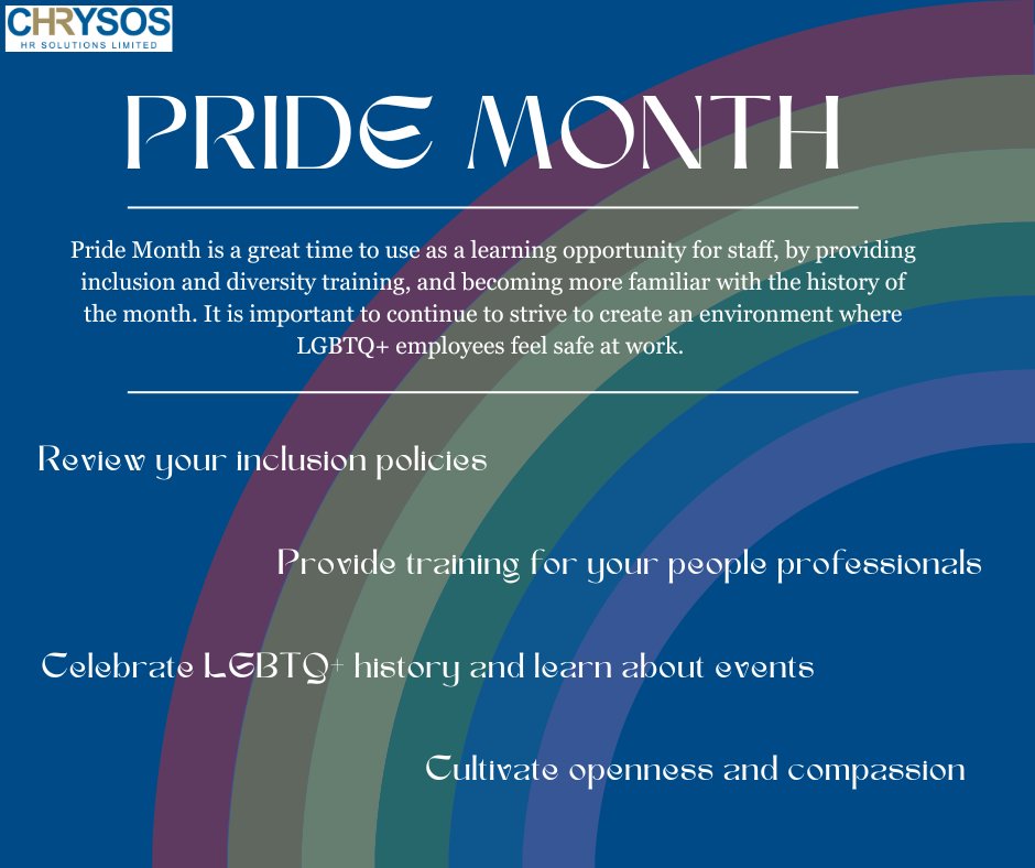 June is Pride Month, an annual event to honour the 1969 Stonewall Riots and achieve equal justice for the LGBTQ+ community. We are committed to providing equal opportunity and strive to create a safe workplace for all staff, clients and learners all year round. #PrideMonth2023