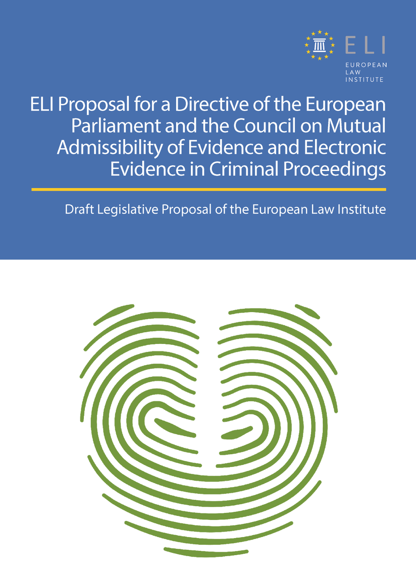 EuropeanLawInst's tweet photo. On 13 Jun 2023, ELI organised a High Level Forum on Mutual Admissibility of Evidence and Electronic   Evidence in Criminal Proceedings in the EU to discuss the recently published ELI Legislative Proposal: https://t.co/HsTxhcmNvo

More: https://t.co/pO58A3ENTL

#EUlaw @PPichonnaz https://t.co/b1m4DM3zn0