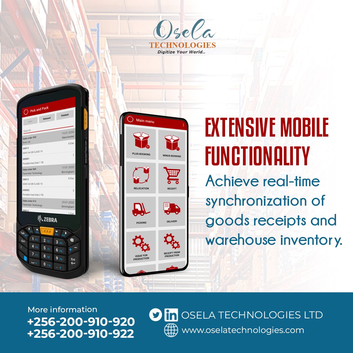 OselaTechLtd's tweet image. 📱🔄 Don&apos;t let inventory management slow you down! 🚀 Experience seamless mobile functionality. Achieve real-time synchronization of goods receipt and warehouse inventory effortlessly. #InventoryManagement #RealTimeSync #EfficiencyUnleashed