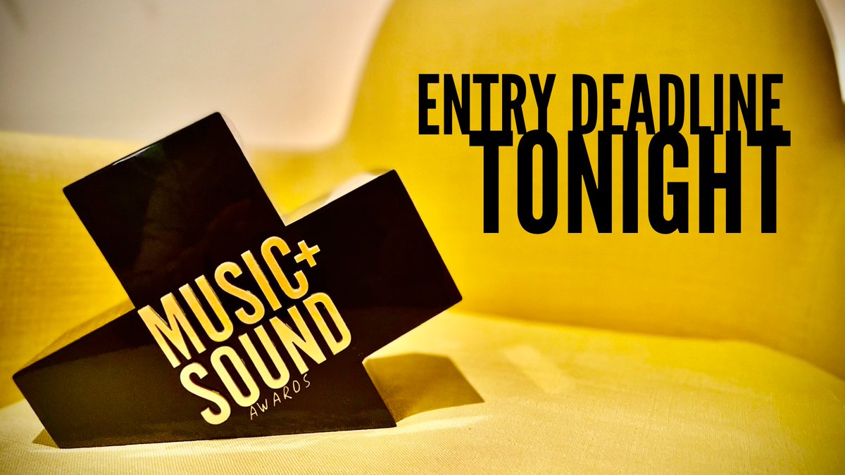 Final chance to enter 2023's Music+Sound Awards.

Deadline TONIGHT 23:59 (PT)

Get to it! masawards.com