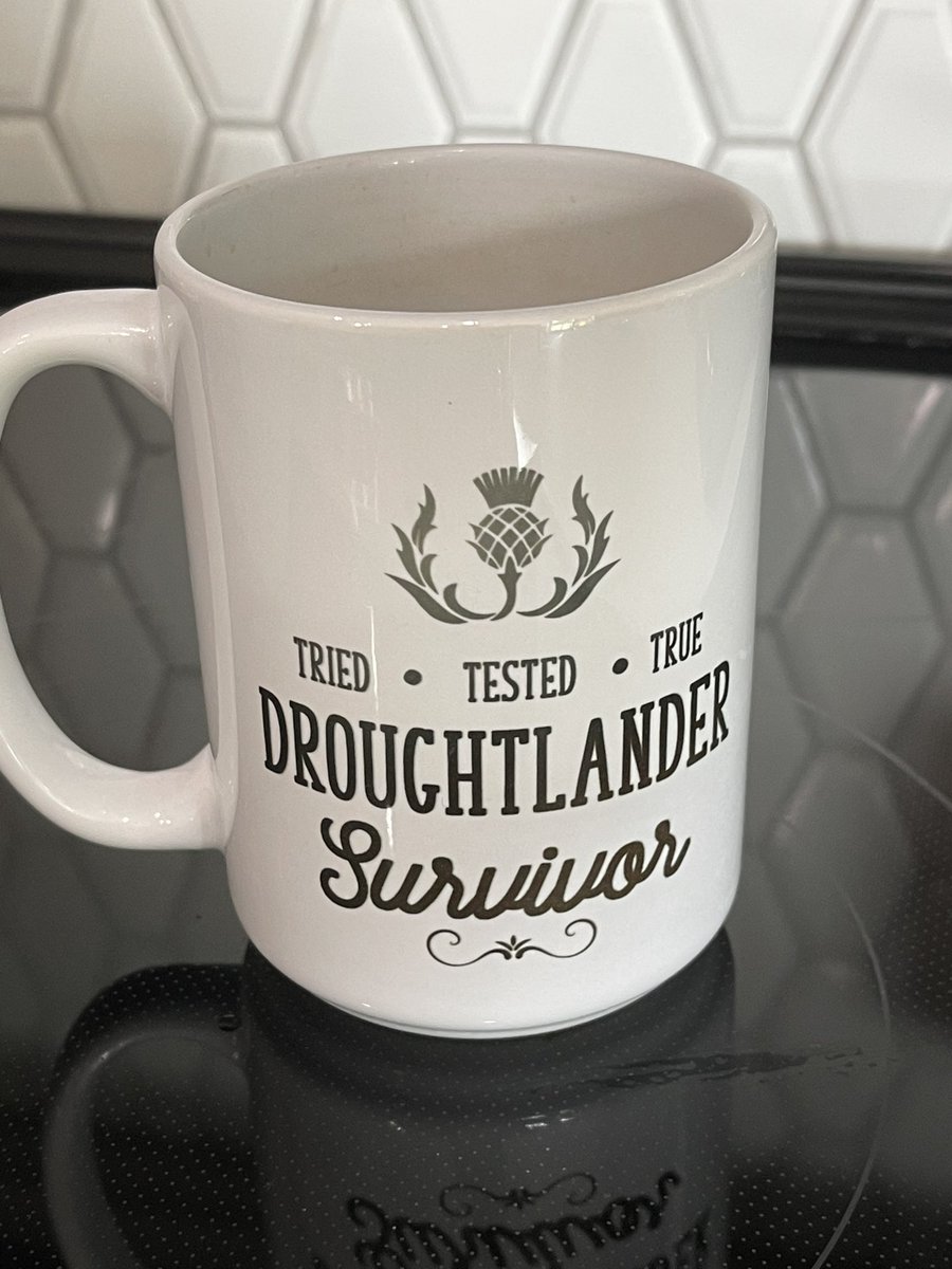 Got my #Droughtlander surviver mug ready  with ☕️ so I can take in ep 701 of #Outlander !!!! So excited #OutlanderSeason7 <a href="/Outlander_STARZ/">Outlander Universe</a>