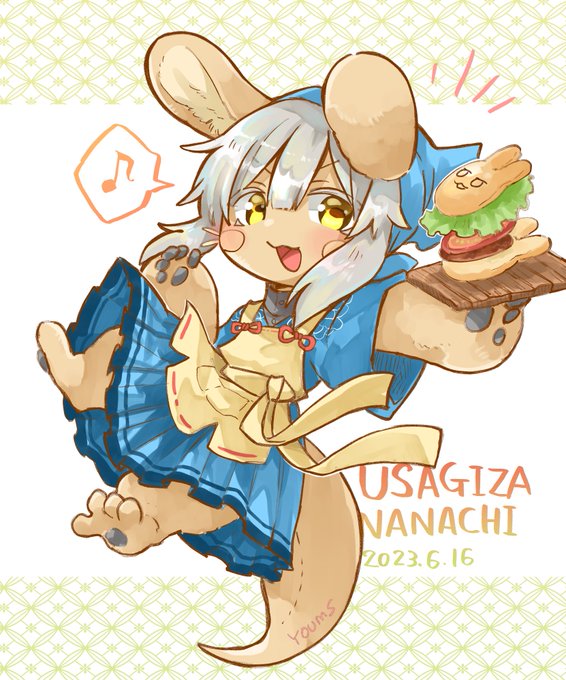 「grey hair yellow apron」 illustration images(Latest)