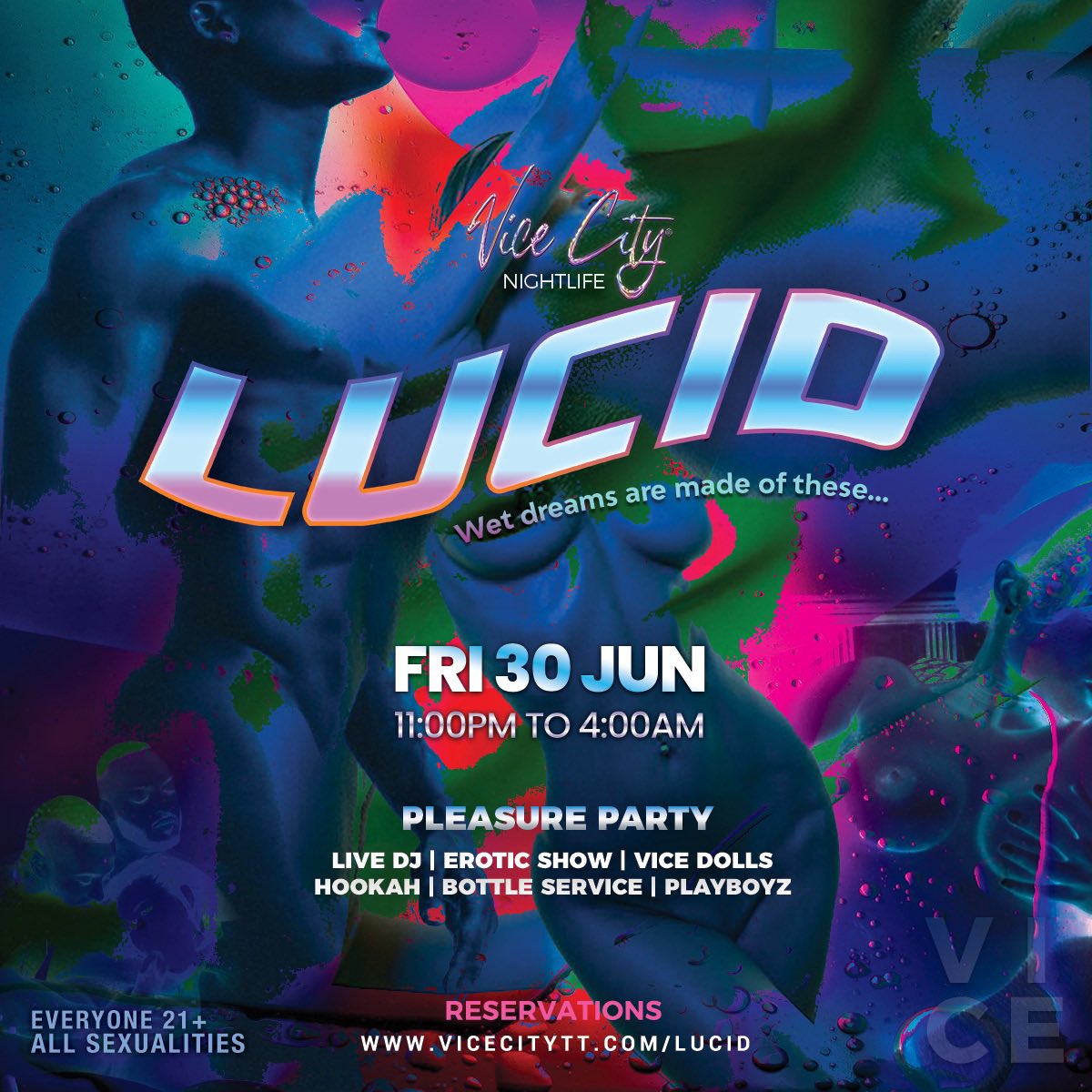 discovervice's tweet photo. Her sensuous touch 🫲🏽enlivened a thousand lucid 🧜🏽‍♀️ dreams, awakening His🤯fantasy. @vicenightlifett 
.
Join us June 30th, LUCID - Wet 🫧dreams are made of these ✨
.
Limited Early Bird 🐦 tickets available!
Secure yours before sold out 🌬️
.
RSVP: https://t.co/xuLPBxFIP5 https://t.co/7S25oN4OGx