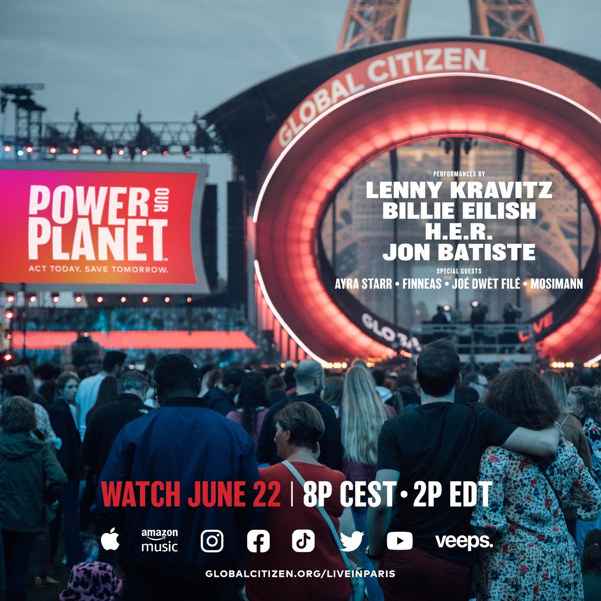 Nikola Ivezaj (@nikola_ivezaj) on Twitter photo On June 22, @glblctzn is heading to Paris with one mission: to #PowerOurPlanet! 🌍 Global superstars like <a href="/LennyKravitz/">Lenny Kravitz</a>, <a href="/billieeilish/">billie eilish</a>, <a href="/HERMusicx/">H.E.R.</a>, <a href="/JonBatiste/">jon batiste</a>, and more will take the stage to demand urgent climate action. Find out how you can watch: glblctzn.me/live_in_paris On June 22, @glblctzn is heading to Paris with one mission: to #PowerOurPlanet! 🌍 Global superstars like <a href="/LennyKravitz/">Lenny Kravitz</a>, <a href="/billieeilish/">billie eilish</a>, <a href="/HERMusicx/">H.E.R.</a>, <a href="/JonBatiste/">jon batiste</a>, and more will take the stage to demand urgent climate action. Find out how you can watch: glblctzn.me/live_in_paris