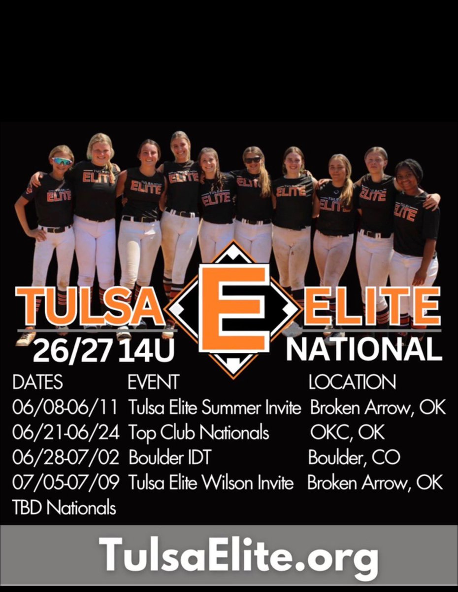 heres my updated schedule for the summer! I’m so excited for this summer. #BeElite