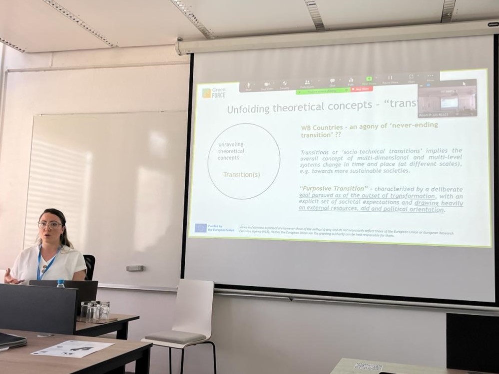 greenforcetp's tweet photo. 🟢As part of #RSA23 Annual Conference researchers from @co_plan, @PoliTOnews and CEA presented a working paper today as part of SS51 ’Assessing the Impacts of Just and #GreenTransition in the #WesternBalkans Region’. 
#GreenFORCE #EUGreenWeek #changesforgreen https://t.co/mGyqiYctGv