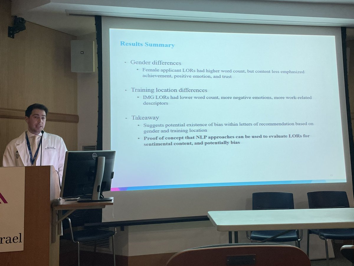 Introducing David Lerner, MD – PGY 5, presenting on “Letters of recommendations and personal statements for rhinology fellowship: A deep learning linguistic analysis.”

#Otolaryngology #ENT
