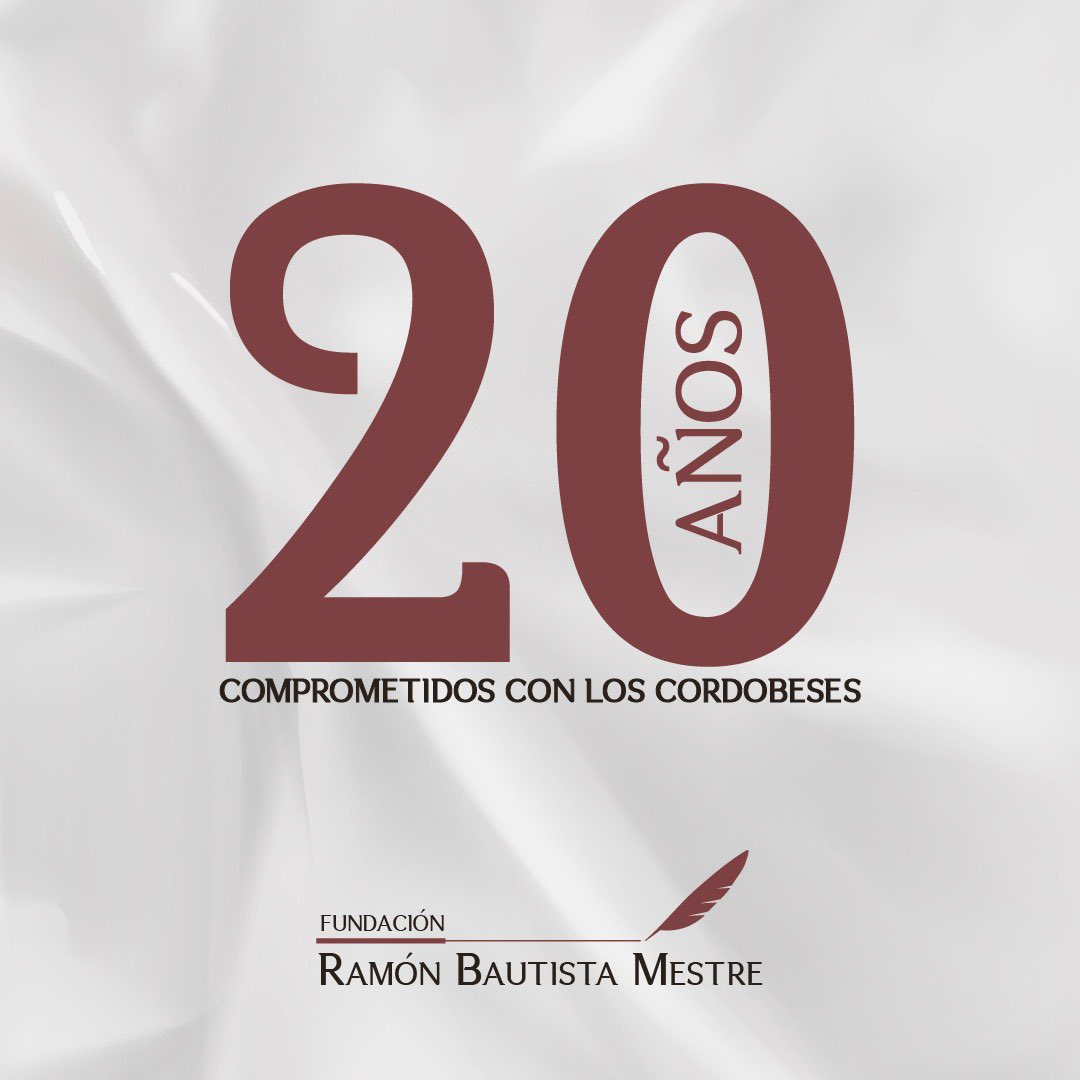 ¡La Fundación Ramón B. Mestre cumple 20 años! Nació para aportar diagnósticos y propuestas para Córdoba. A través de sus equipos multidisciplinarios impulsó los valores de quien trabajó por el progreso de Córdoba, jerarquizando la salud, la educación, la vivienda y la seguridad.
