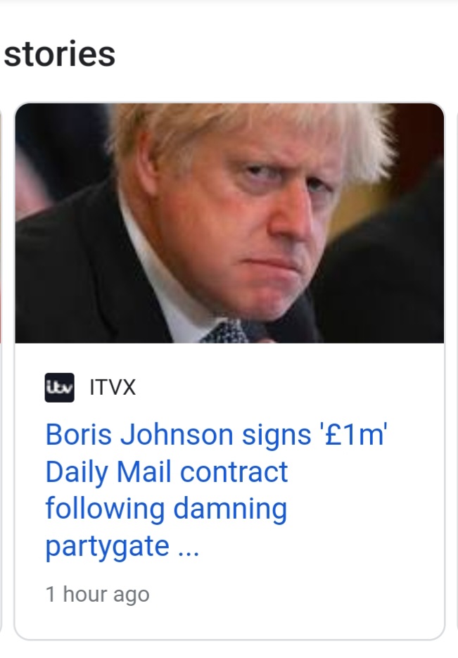 Well, who'd have thought it....

A contract between Johnson and the Daily Fail.

Shit sticks to shit!