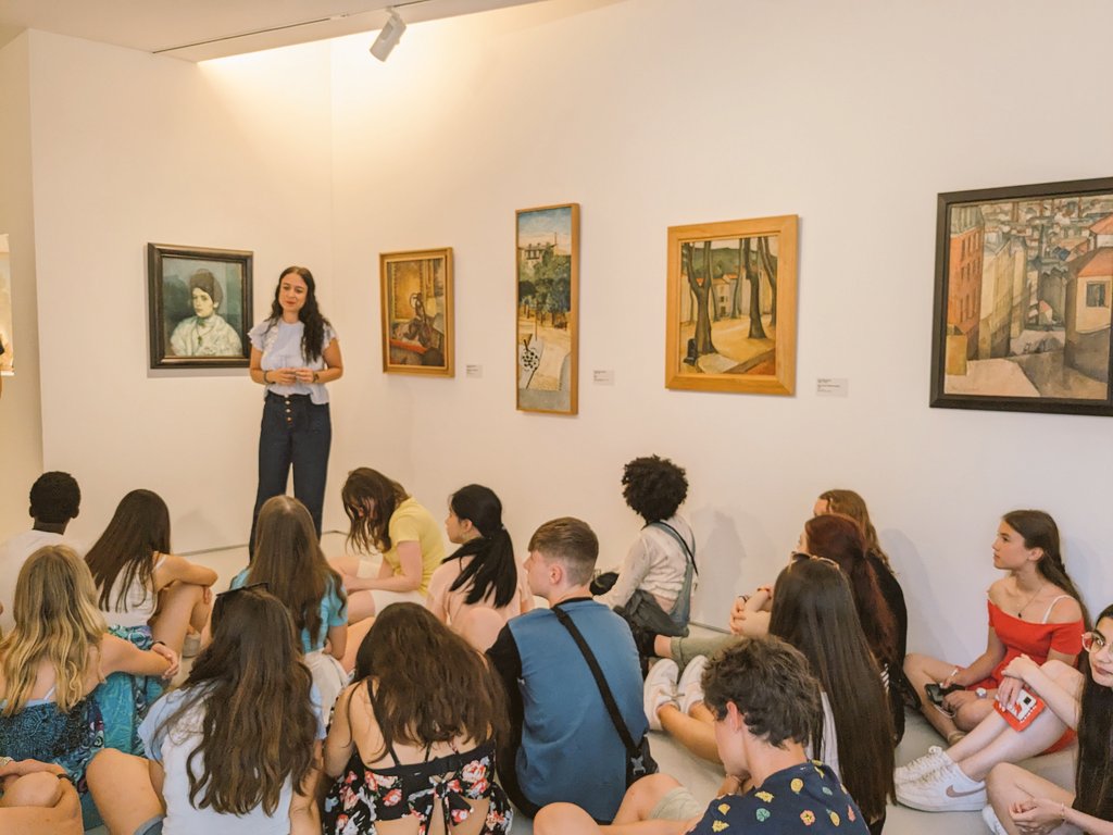 EWHS_MFL's tweet photo. Today we went to the nearby town called Céret where we visited the Museum of Modern Art! Pupils learned about Picasso's stint in the town and his famous artwork! 👨‍🎨🖌️👨‍🎨🖌️
@EastRenLangs @EastwoodHighERC https://t.co/8cT0jw7ruB
