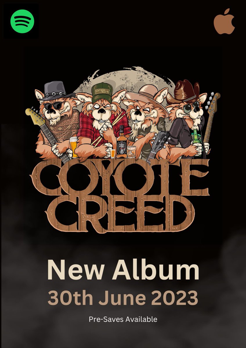 Coyote Creeds new album - come join the pack #coyotes #newmusic #fyp #renegadecountry <a href="/ITHERETWEETER1/">theretweeter</a> <a href="/dorner_martina/">Martina Dörner</a>