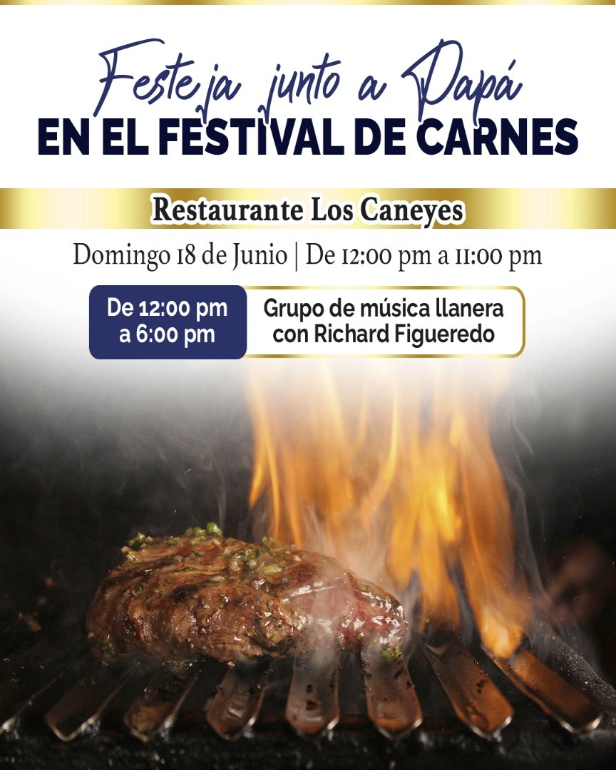 Te esperamos en nuestra mega Festival de Carnes 🥩 para Papá 🌟

Un momento sin igual, solo en el Hotel Pipo Internacional 🏨
