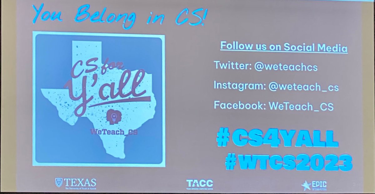 SmileyBantam's tweet photo. WeTeach_CS Summit 2023
#CS4YALL https://t.co/OZh2z2PDpy