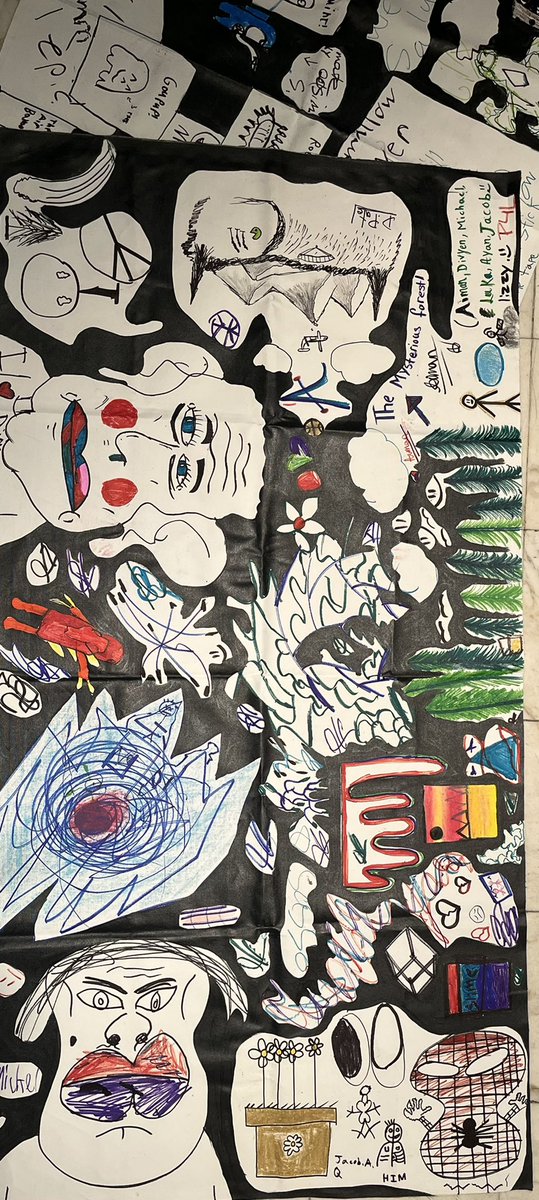 JreneRahm's tweet photo. I like to share the artwork of our ISLS session with youth-stories of gaming and STEM and more, thank you to youth and audience for being there with us! https://t.co/Pw6mVYi64P