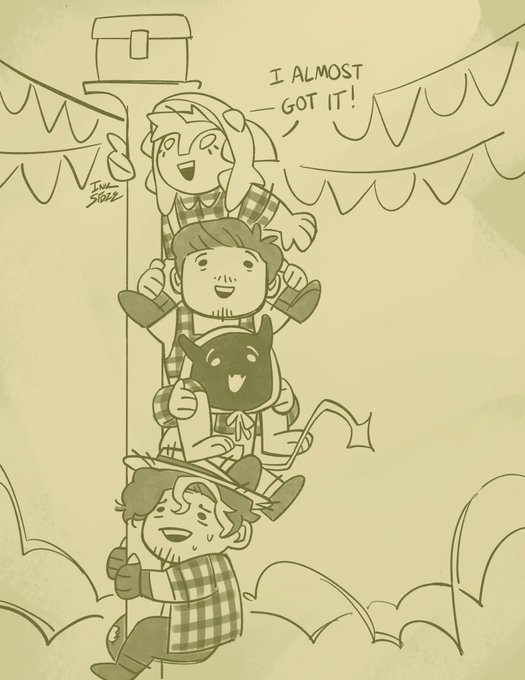 festa junina drawings from last week that I'm too lazy to colour :p - #qsmpfanart