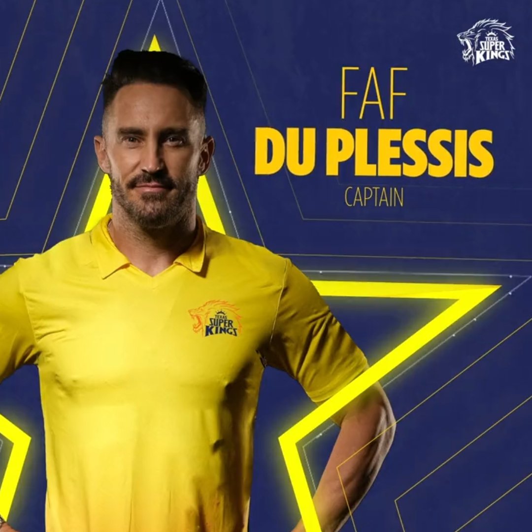 Captain Faf Du Plessis is back 🦁

#WhistlePodu #Yellove #T20 #Cricket