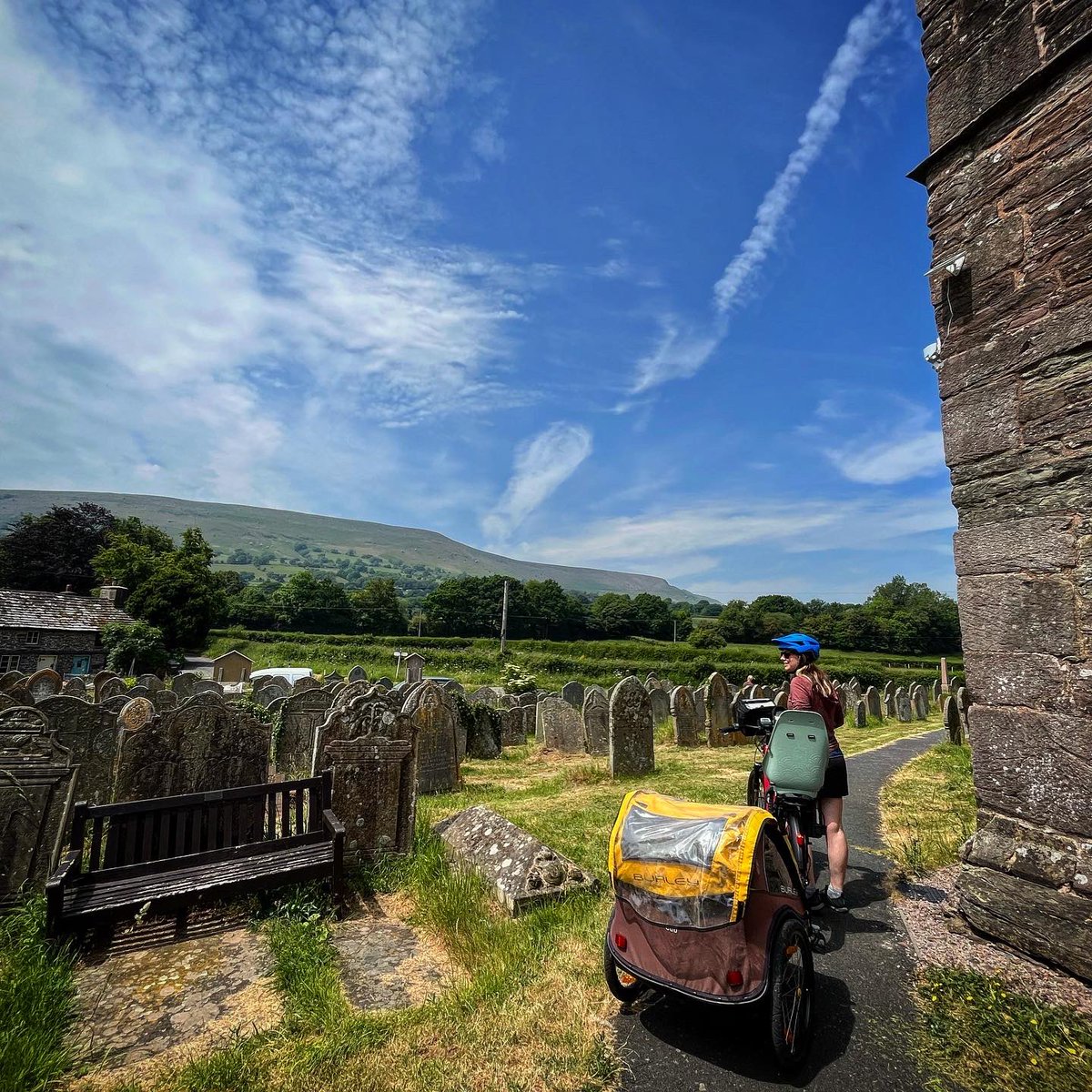 PhoebeRSmith's tweet photo. Just back from an incredible 4 day, 3 nights of cycle champing (sleeping in churches) with my #WanderBoy on the #GoldenValleyPilgrimWay for @GuardianTravel - heavenly views of the black mountains, huge budget-friendly places to sleep, locally brewed cider, & places to explore… https://t.co/gvWJyaiJKi