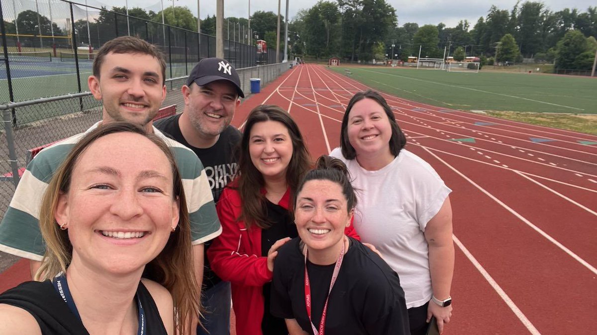 ms_englund's tweet image. English 9 putting work in on the track on the last day of school! Happy summer everyone!