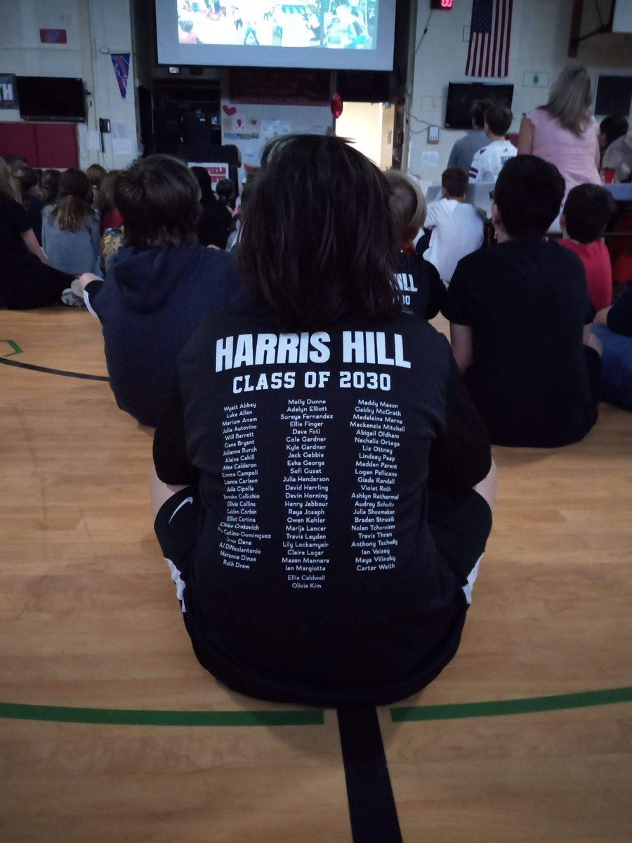 harrishillpcsd's tweet photo. Thank you to our incredible PTA, the Harris Hill staff, Dr. Snyder and Mrs  Stutz, and especially our 5th graders and their parents for making our 5th grade breakfast so Special. Congratulations to our Triple C Award winners!#HHhappy https://t.co/UqEVWqeOZv