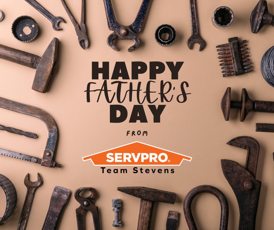 #SERVPROTeamStevens wishes a Happy Father's Day to all the dads, grandpas, and father figures out there! We appreciate you! 💚💚💚
#SERVPRO #heretohelp #Likeitneverevenhappened #FathersDay #FathersDay2023