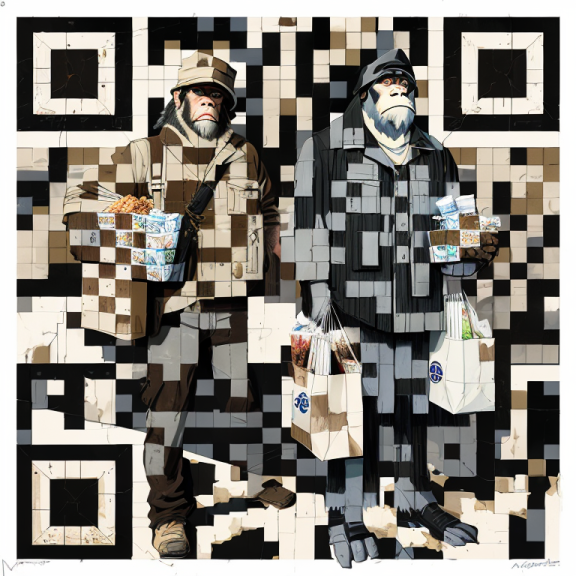 FinTwitFrauds's tweet photo. now THIS is the best QR code i've ever seen bruv ,, well done #ScanThis #AMC #APE https://t.co/GEdIaUki6F