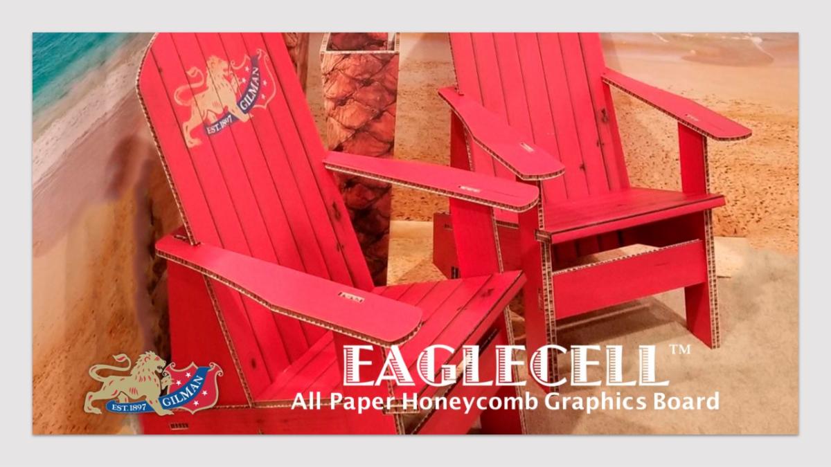 This little piece of paradise is brought to you by our EAGLECELL all-paper honeycomb graphics board. Cuts cleanly for easy v-cut and fold construction. Superior printing surface. And 100% #recyclable!  Have a great weekend!
#wideformatprinting #retaildisplay #sustainability