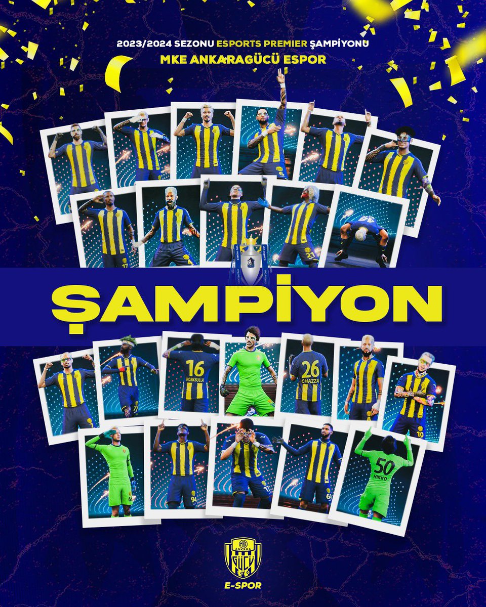 🎮MKE Ankaragücü Espor (@playankaragucu) on Twitter photo “Esports Cup” Şampiyonu olan takımımız, Avrupanın en zorlu ve prestijli ligi “Esports Premier” turnuvasını da kazanarak bunu başaran ilk ve tek takım olmuştur. Bizleri hiç bir turnuvada yanlız bırakmayan büyük Ankaragücü taraftarına sonsuz teşekkür ederiz. 💛💙
<a href="/OfficialVPG/">Virtual Pro Gaming</a> “Esports Cup” Şampiyonu olan takımımız, Avrupanın en zorlu ve prestijli ligi “Esports Premier” turnuvasını da kazanarak bunu başaran ilk ve tek takım olmuştur. Bizleri hiç bir turnuvada yanlız bırakmayan büyük Ankaragücü taraftarına sonsuz teşekkür ederiz. 💛💙
<a href="/OfficialVPG/">Virtual Pro Gaming</a>