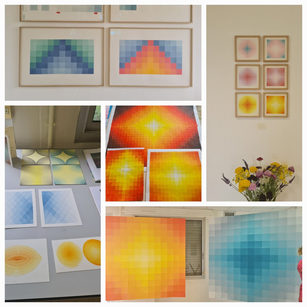 #CultureAngers🎨
Émotion à l'occasion de la dernière sortie de la 15ème résidence des artistes Laura Orlhiac &amp; Élise Hallab dans les locaux de la Claverie <a href="/chu_angers/">CHU Angers</a> (avant migration vers leur nouveau site) : un lien magique entre artistes, soignants, patients &amp; familles.