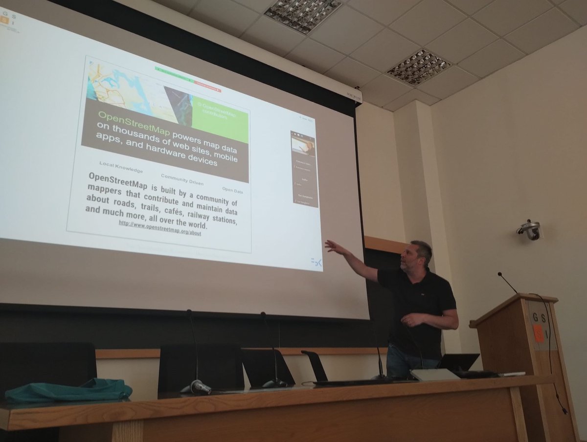 📢After a successful interdisciplinary course on Data as a Commons, today <a href="/napo/">Maurizio Napolitano</a> from <a href="/FBK_research/">Fondazione Bruno Kessler - FBK</a> is giving the talk “the OpenStreetMap Ecosystem: scientific research and social innovation” at <a href="/GSSI/">Kim Stein</a> Thank you Napo for the very inspiring lessons and talks 👏