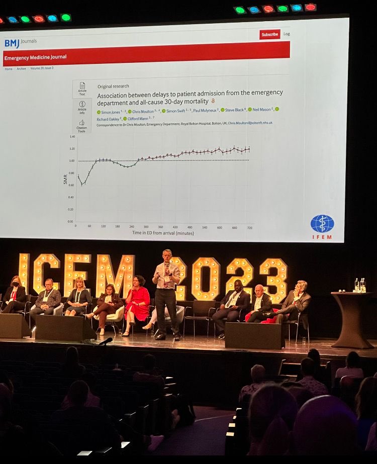 If you want gain support in tackling ED crowding, use powerful data and keep the message simple #resuscitateemergencycare ⁦<a href="/RCollEM/">Royal College of Emergency Medicine</a>⁩
