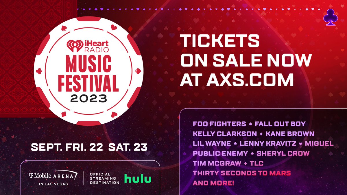 We're bringing the Honky Tonk to Vegas, and want you to join us! 🤠🎶 

Grab your tickets for our 2023 #iHeartFestival  now: ihr.fm/iHRMFtix