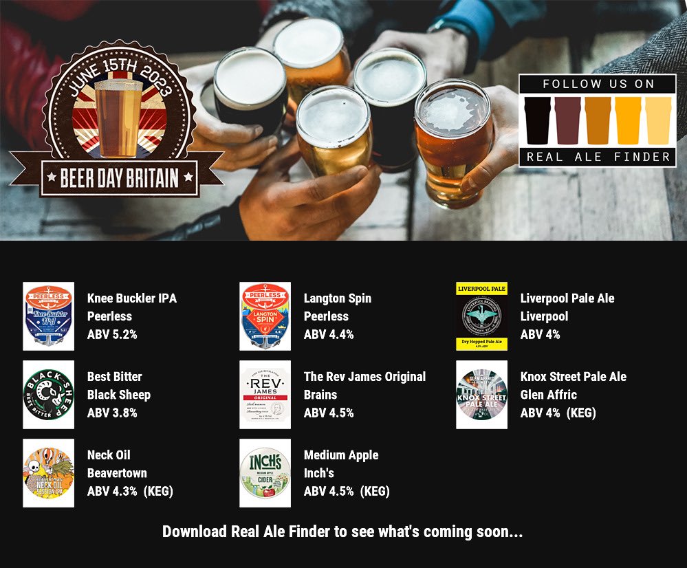 White Lion Inn (@whitelioninnwk) on Twitter photo On the bar today!
Beer Board: goo.gl/gC7AWo
<a href="/BeerDayBritain/">BeerDayBritain</a> @peerlessbrewing <a href="/LiverpoolBrew/">LBC</a> <a href="/BlackSheepBeer/">Black Sheep Brewery</a> <a href="/brainsbrewery/">Brains</a> <a href="/GlenAffricBrew/">Glen Affric Brewery</a> <a href="/BeavertownBeer/">Beavertown Brewery</a>
#RealAleFinder <a href="/LivBeerCo/">Liverpool Beer Collective</a> On the bar today!
Beer Board: goo.gl/gC7AWo
<a href="/BeerDayBritain/">BeerDayBritain</a> @peerlessbrewing <a href="/LiverpoolBrew/">LBC</a> <a href="/BlackSheepBeer/">Black Sheep Brewery</a> <a href="/brainsbrewery/">Brains</a> <a href="/GlenAffricBrew/">Glen Affric Brewery</a> <a href="/BeavertownBeer/">Beavertown Brewery</a>
#RealAleFinder <a href="/LivBeerCo/">Liverpool Beer Collective</a>