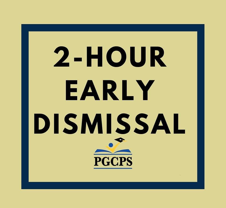 Reminder to all BHES Parents, 2 hour early dismissed for students!

TOMORROW 6/13/23 is THE LAST OFFICIAL DAY OF SCHOOL YEAR 22-23. Dismissal will start at 11:45am sharp! Note: Breakfast & Lunch will be provided!

#bradburyheights #BHES #BHESPTOSQUAD #PGCPSProud #PGCPS #TeamPGCPS