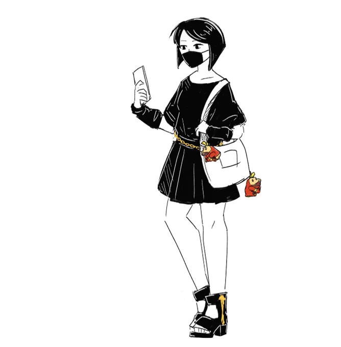 She looked something like this, cool asf